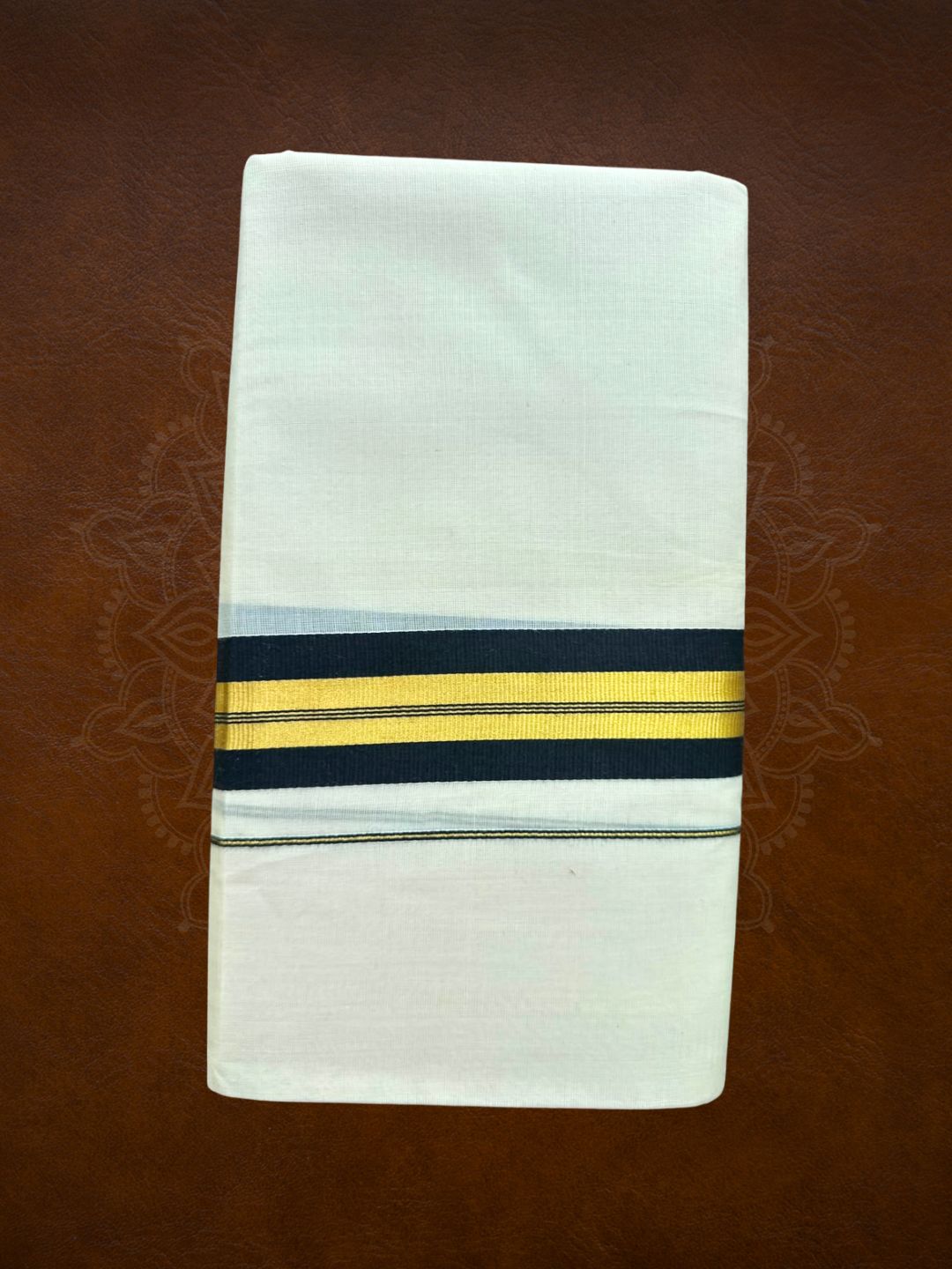 Premium Handloom Black & Gold Kasavu Mundu (Multiple Varients) - LHMDB033 -1
