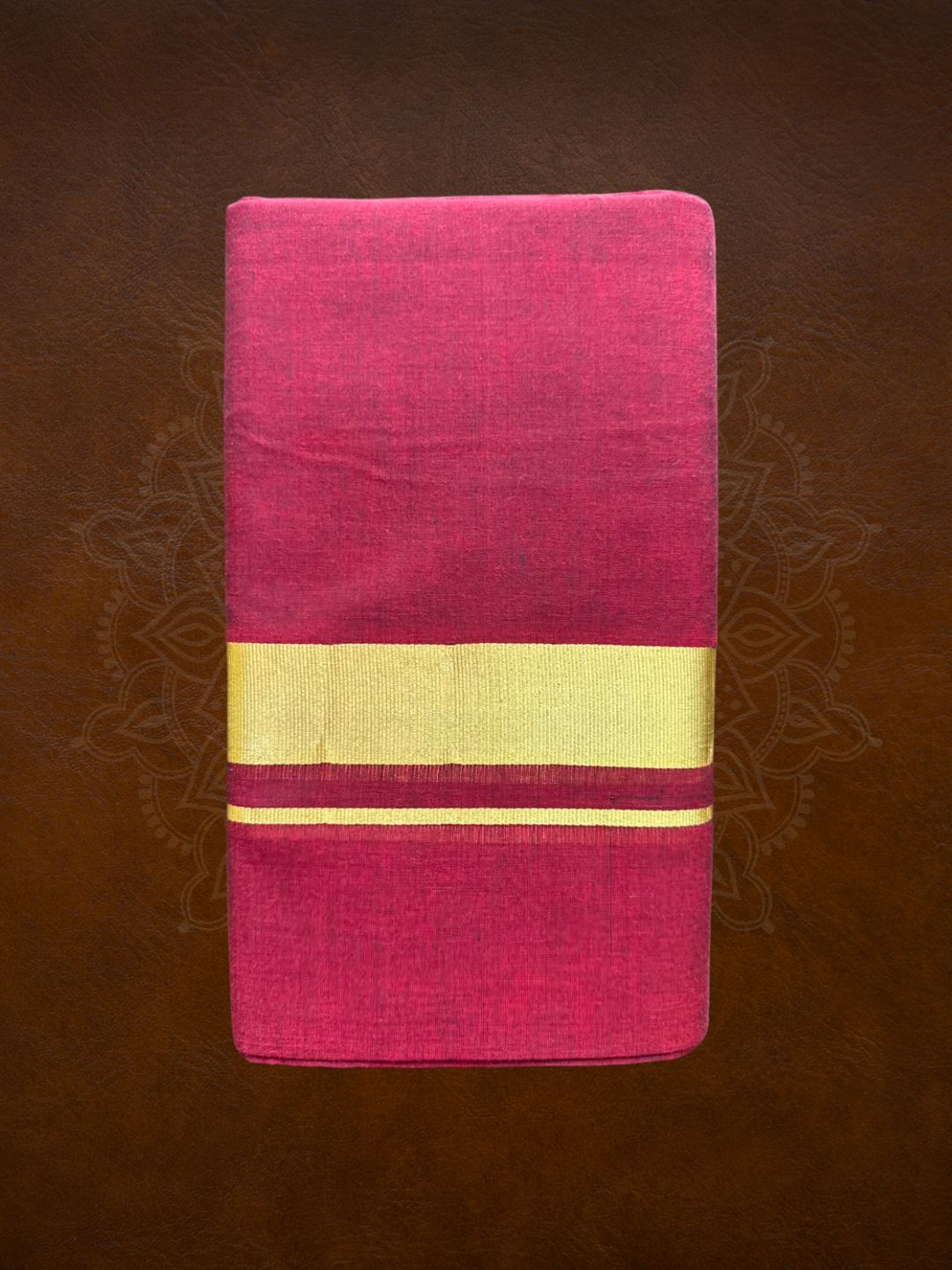 Premium Handloom Colored Mundu with Colored Kasavu - LHMDB037-3