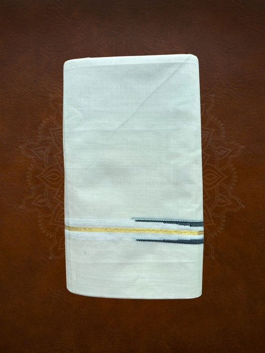 Premium Handloom Puliyilakkara Mundu - LHMDB030-1