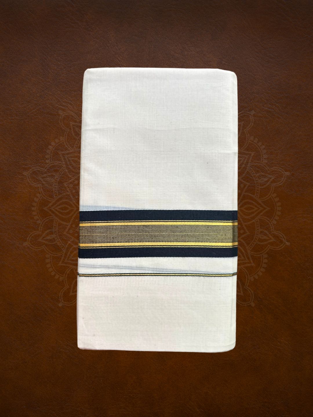 Premium Handloom Black & Gold Kasavu Mundu (Multiple Varients) - LHMDB033 -2
