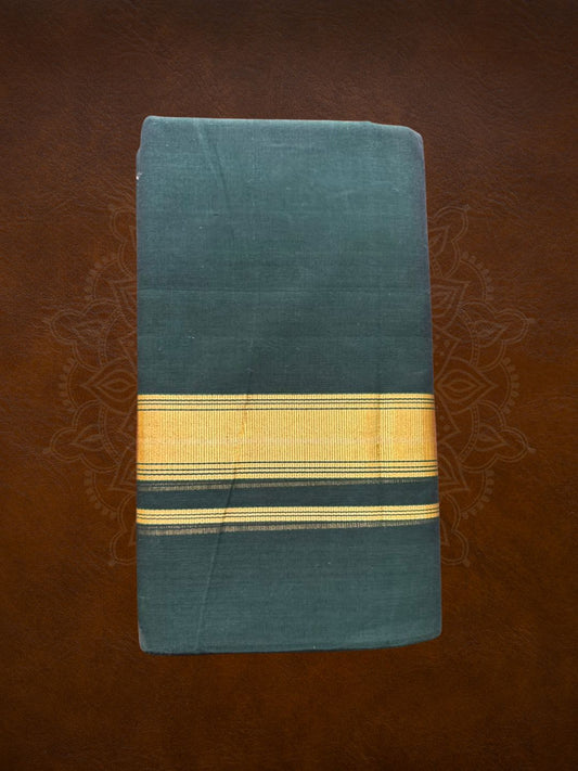Premium Handloom Colored Mundu with Colored Kasavu - LHMDB037-2