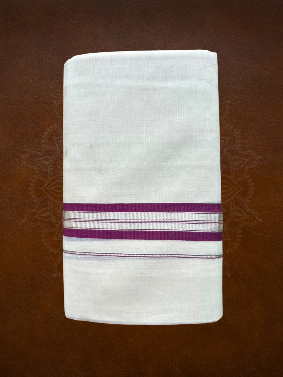 Premium Handloom Kasavu Mundu ( Multiple Color Kasavu Borders Available ) - LHMDB034-2