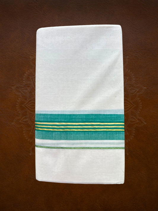Premium Handloom Colored Kasavu Mundu - LHMDB036-3
