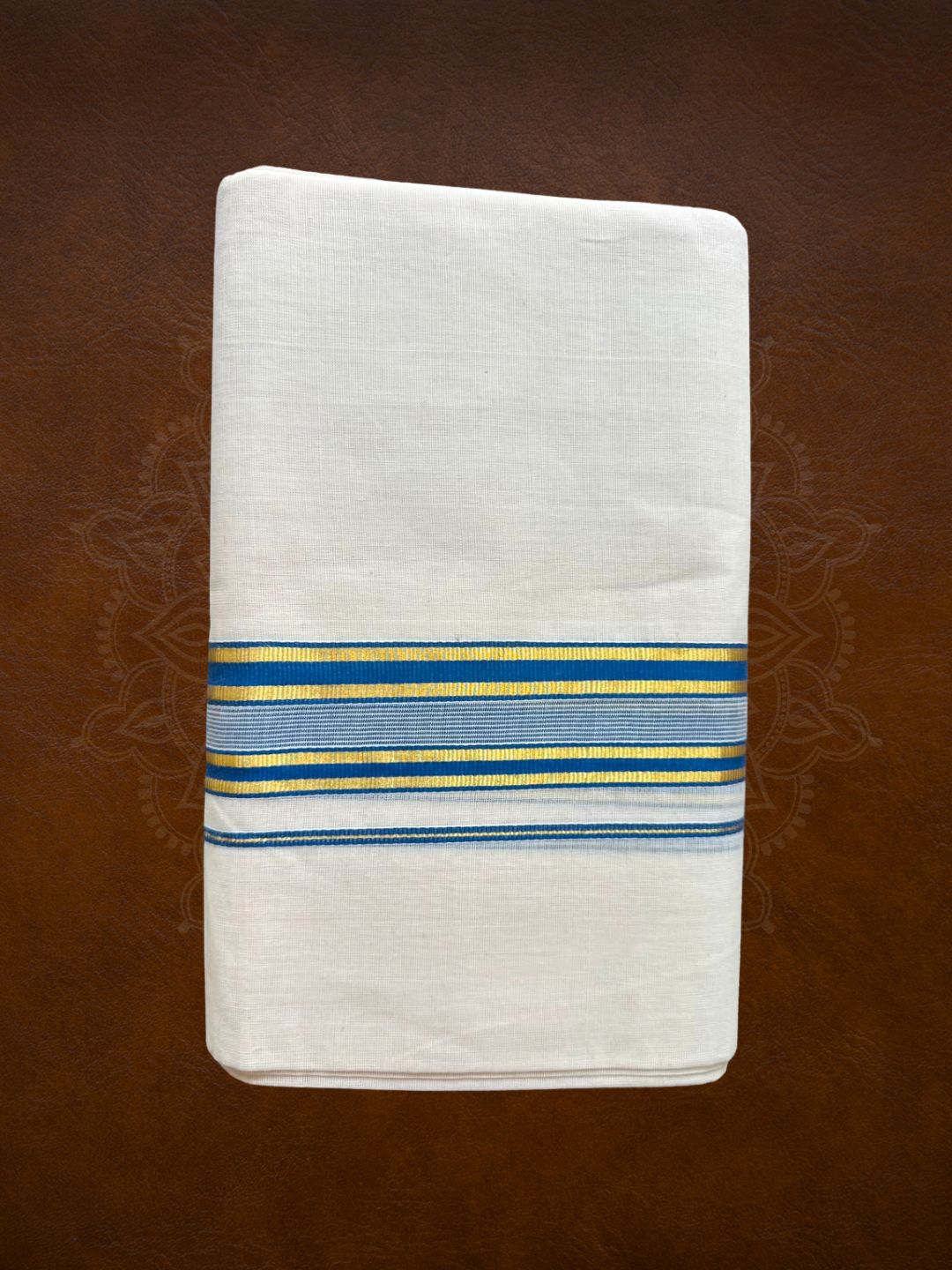 Premium Handloom Kasavu Mundu ( Multiple Color Kasavu Borders Available ) - LHMDB034-5