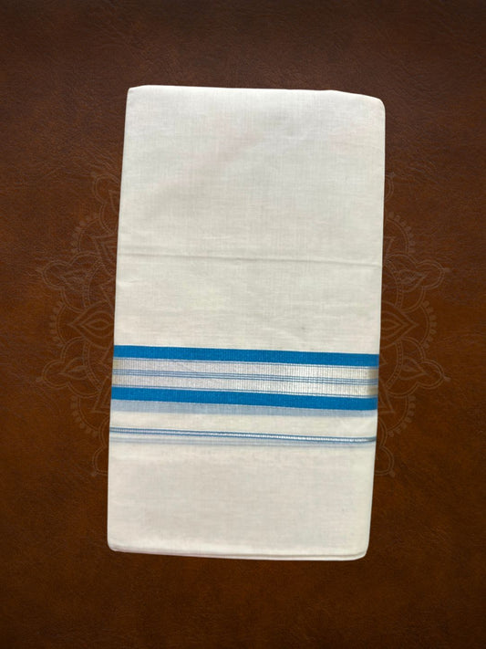 Premium Handloom Kasavu Mundu ( Multiple Color Kasavu Borders Available ) - LHMDB034-6